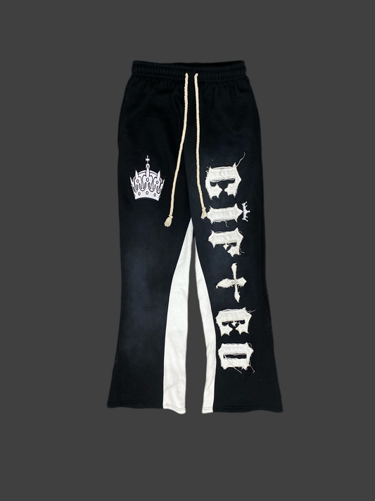 Sun faded black joggers